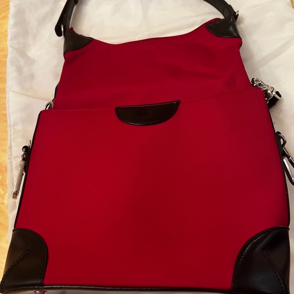 Joy Mangano unique Red and Black tote bag like new condition - Picture 2 of 10
